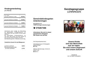 Ganztagesgruppe LENNINGEN