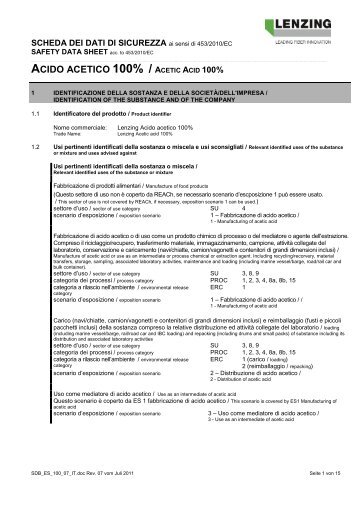 ACIDO ACETICO 100% / ACETIC ACID 100% - Lenzing