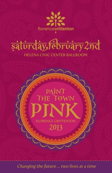 download auction preview click here - Paint the Town Pink 2013