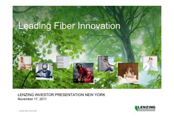 Leading Fiber Innovation - Lenzing