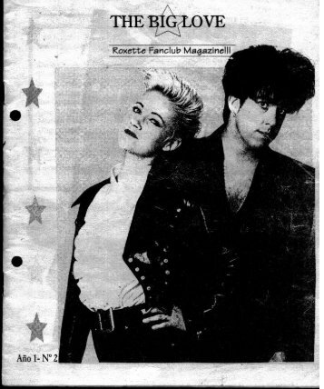 Revista oficial fans club Roxette Rosario 1995 - Dn11.com.ar