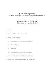 § 39 Schulgesetz - Erziehungs- und Ordnungsmaßnahmen