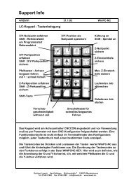 Tastenbelegung LC-Keypad für WinPC-NC