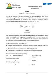 Umweltbewertung - Übung Beispiel Energiebilanz eines ...