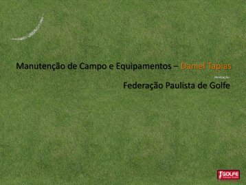 Manutenção de Campo e Equipamentos - Federação Paulista de ...
