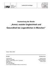 âArmut, soziale Ungleichheit und Gesundheit bei Jugendlichen in ...