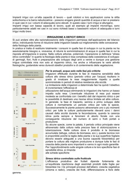 QUANDO E QUANTO IRRIGARE - Il divulgatore