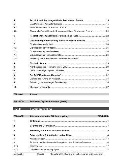 umweltanalytik beurteilung von emissionen und immissionen