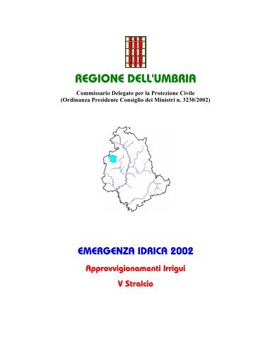 V Stralcio - Regione Umbria