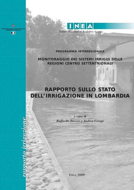 Rapporto sullo stato di irrigazione in Lombardia - Inea