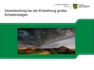 Verantwortung bei der Entstehung großer Schadenslagen