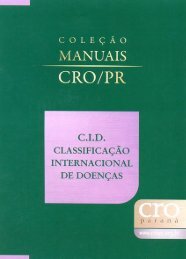 Classificação Internacional de Doenças ? CID 10 - CRO/PR