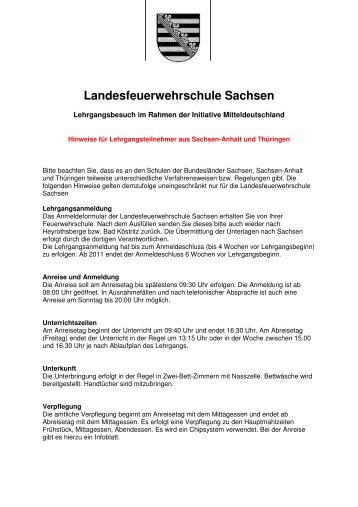 Hinweise für Lehrgangsteilnehmer aus Sachsen-Anhalt und ...