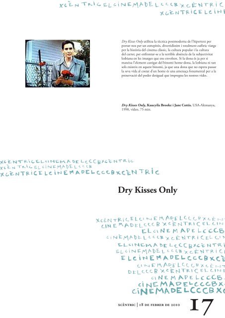 Programa Dry Kisses Only - CCCB