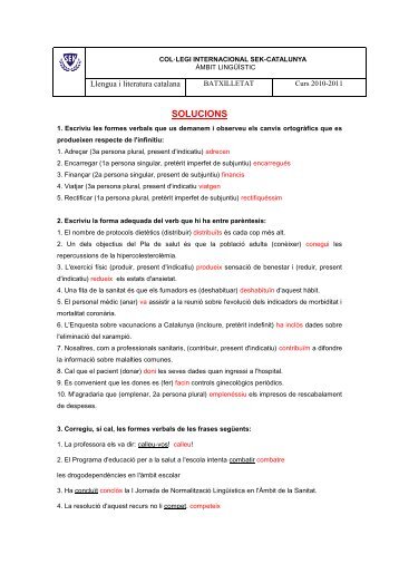 SOLUCIONS ACTS. VERBS IRREGULARS.pdf - CATASEK3