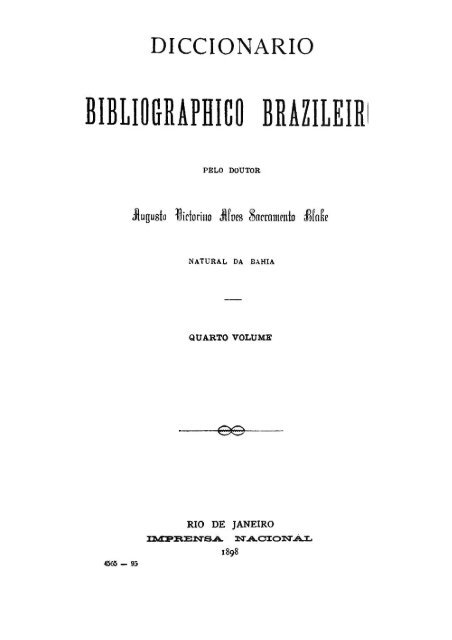 BIBLIOC-RÀPHICO BRAZILEIRO - Brasiliana USP