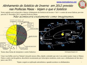 Alinhamento do Solstício de Inverno em 2012 previsto - Nostradamvs