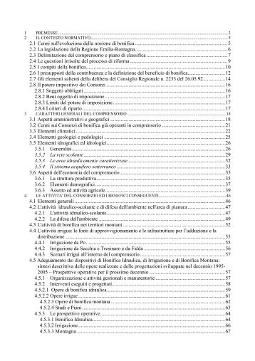 Piano di Classifica ex Bonifica Parmigiana Moglia-Secchia