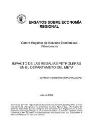 ENSAYOS SOBRE ECONOMÍA REGIONAL - Banco de la República