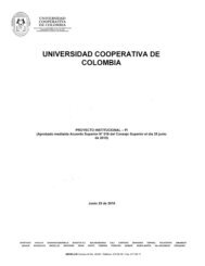Proyecto Institucional PI - Universidad Cooperativa de Colombia
