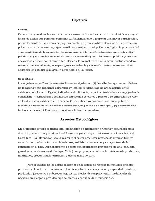 Análisis de la cadena de la carne bovina en Costa Rica: - CORFOGA