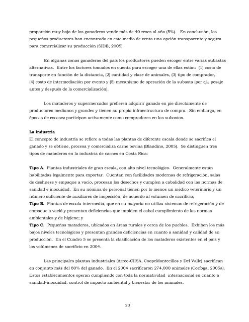 Análisis de la cadena de la carne bovina en Costa Rica: - CORFOGA