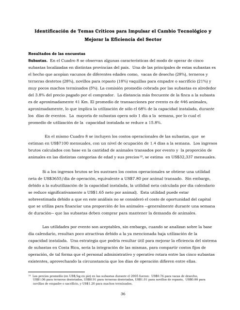 Análisis de la cadena de la carne bovina en Costa Rica: - CORFOGA