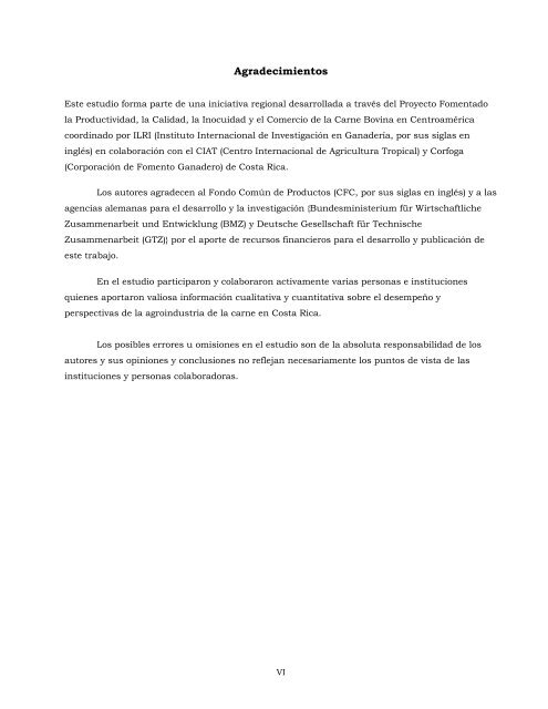 Análisis de la cadena de la carne bovina en Costa Rica: - CORFOGA