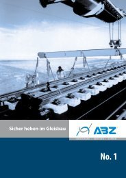 Sicher heben im Gleisbau - ABZ Handels GmbH