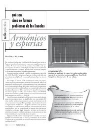 Armónicos y espurias - Radio-Noticias, revista digital de radioafición