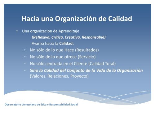 responsabilidad social y organización éticamente inteligente