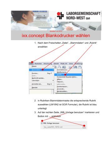 ixx.concept Blankodrucker wählen - LGNW