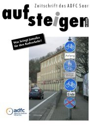 Aufsteigen 4/2009 - ADFC Saar ev