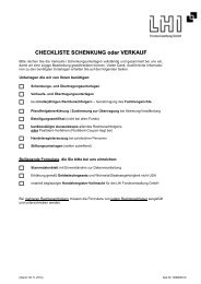 Checkliste Schenkung-Verkauf für Anleger_Stand 06.11.12