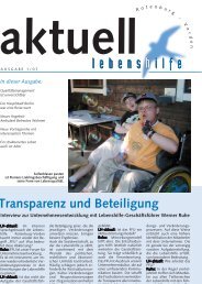 Ausgabe 1 - 2007 - Lebenshilfe Rotenburg Verden