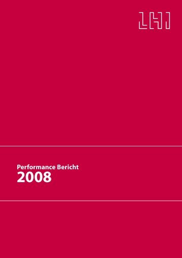 Performance Bericht 2008 - LHI - Leasing GmbH