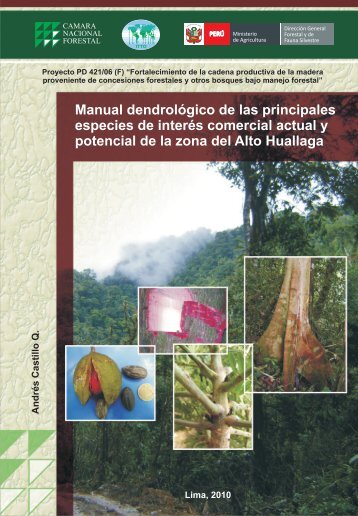 Manual dendrológico ALTO HUALLAGA - Cámara Nacional Forestal
