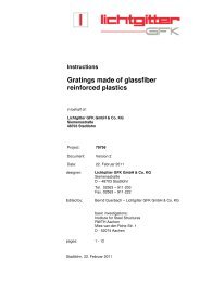 Instructions for GRP gratings - Lichtgitter GmbH