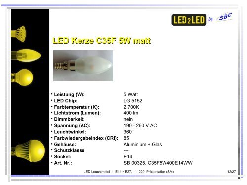 LED Leuchtmittel