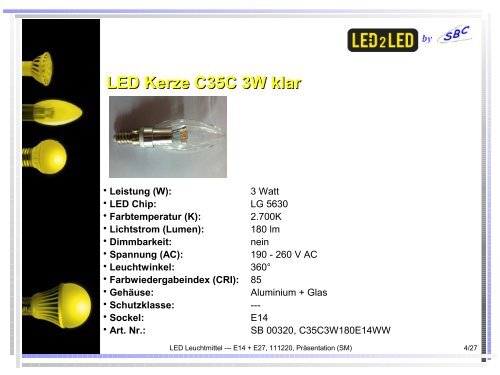 LED Leuchtmittel