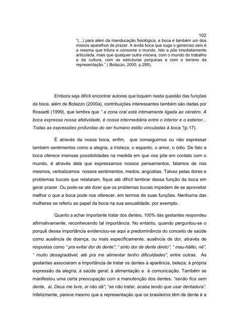 Saúde Bucal de Gestantes: uma Abordagem de Gênero