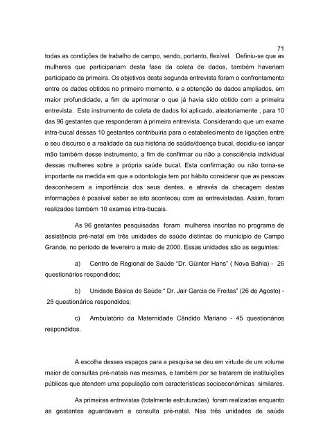 Saúde Bucal de Gestantes: uma Abordagem de Gênero