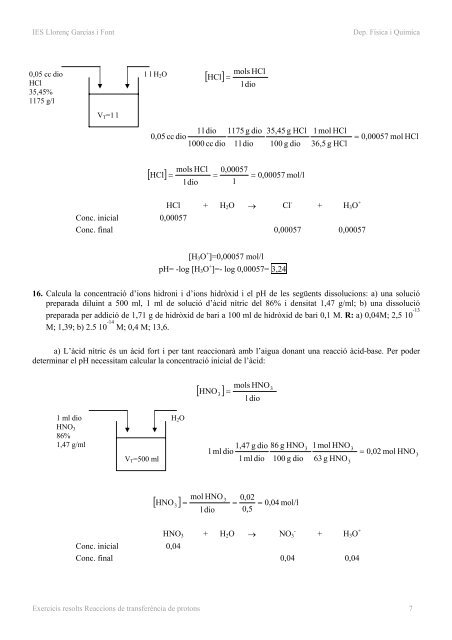 Problemes acid base