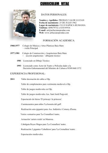 CURRICULUM VITAE - Artlucianoprodan.com