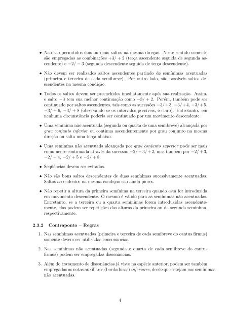 Resumo de Regras - Escola de Música da UFMG