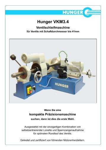 VKM3.4 Ventilschleifmaschine - Ludwig Hunger