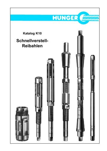 Katalog K10 Reibahlen - Ludwig Hunger