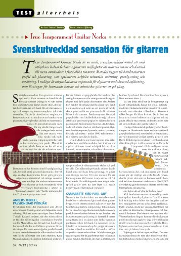 Svenskutvecklad sensation för gitarren - True Temperament