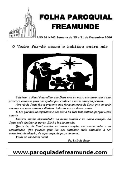 FOLHA PAROQUIAL FREAMUNDE