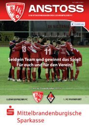 Seid ein Team und gewinnt das Spiel! Für euch ... - Ludwigsfelder FC